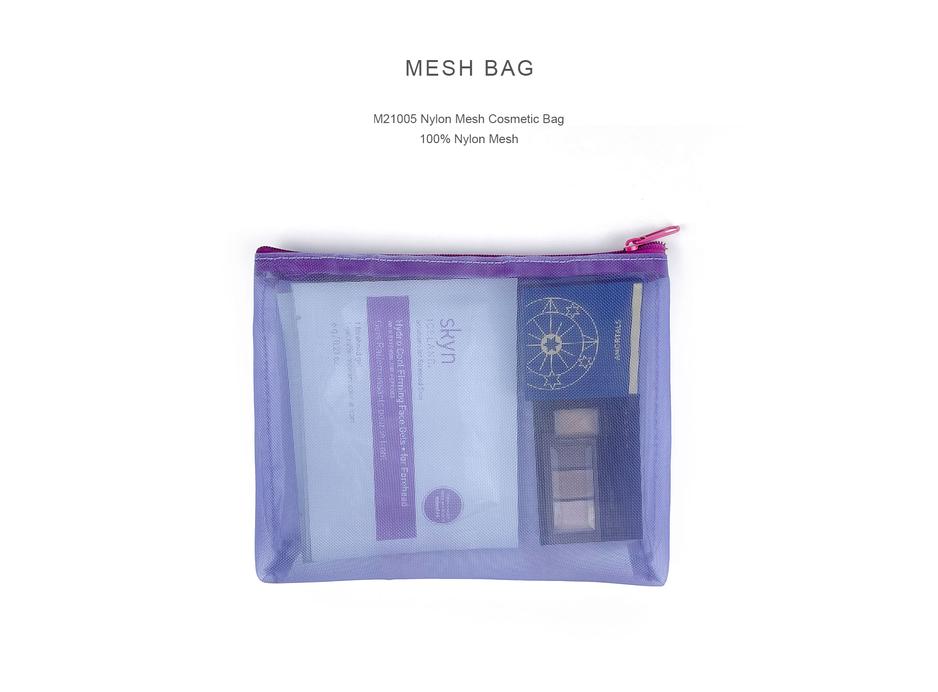 M21005 Nylon Mesh Cosmetic Bag