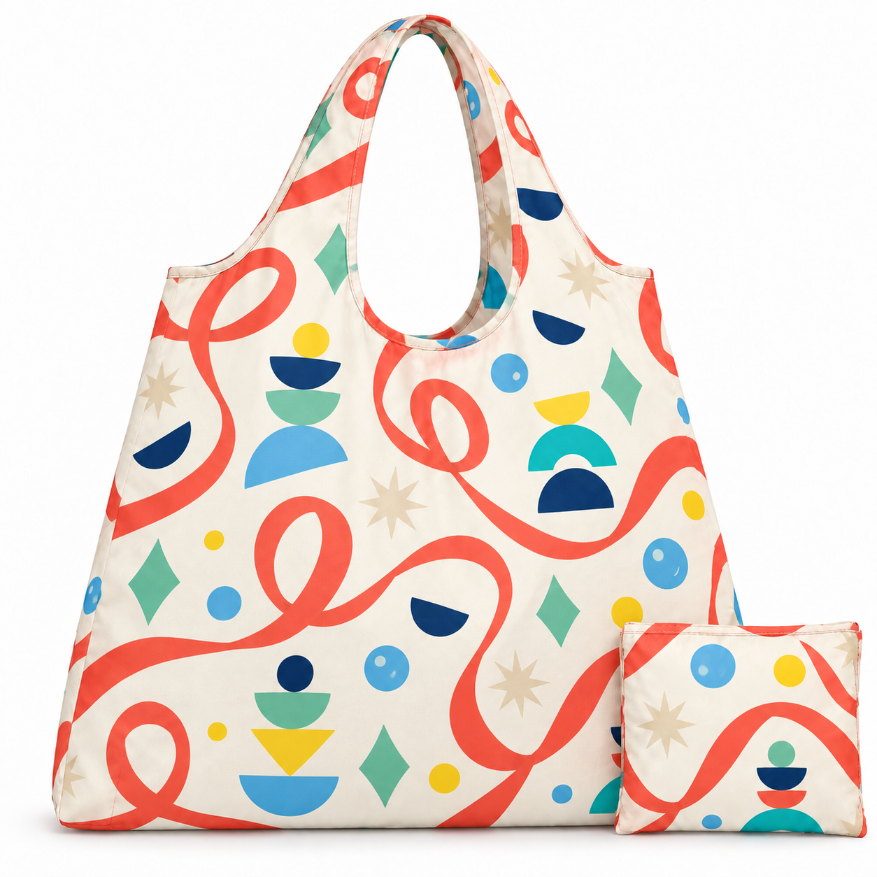 Ribbon Parade Foldable Bag