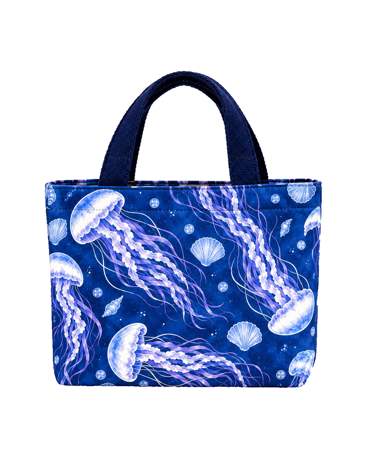 Custom Deep Blue Jellyfish Canvas Tote Bag Manufacturer