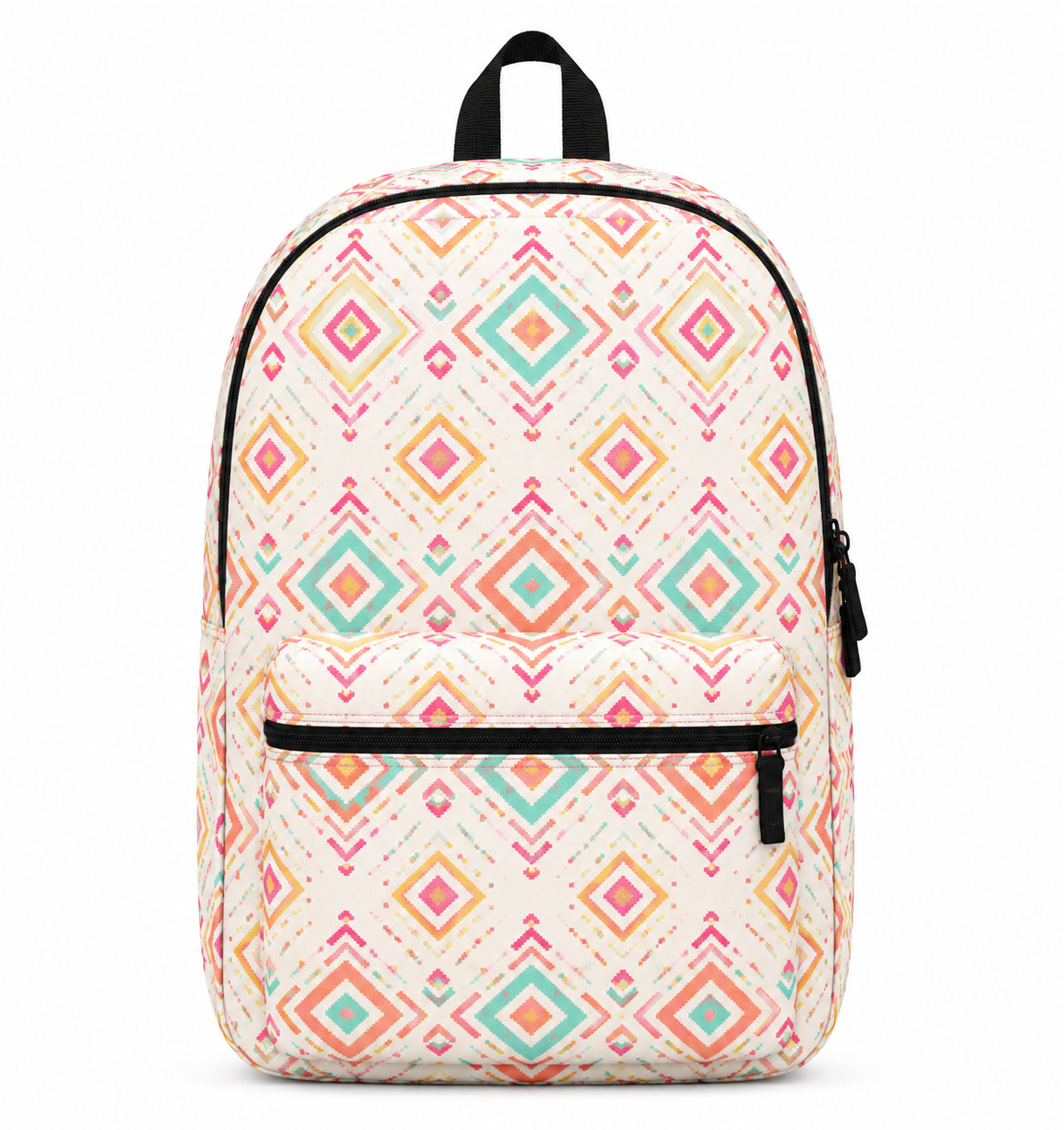 Custom Geometric Print Backpack Manufacturer