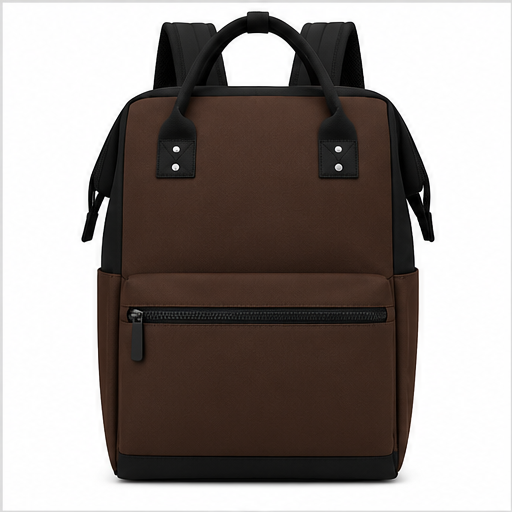 Custom Solid Brown Backpack Manufacturer