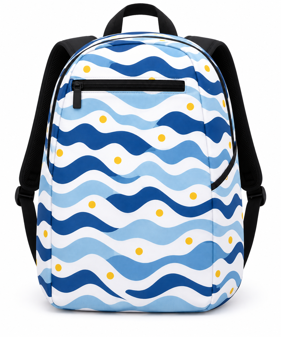 Custom Wave Print Backpack Manufacturer